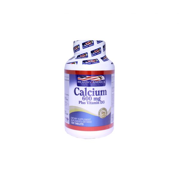 CALCIUM 600 MG PLUS + VITAMINA D3 X 120 TABLETAS DE HEALTHY