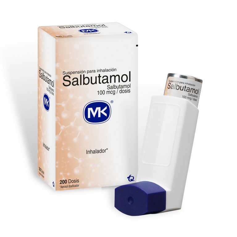 SALBUTAMOL INHALADOR 200 DOSIS 100MCG MK - Línea Vital Droguería 1675