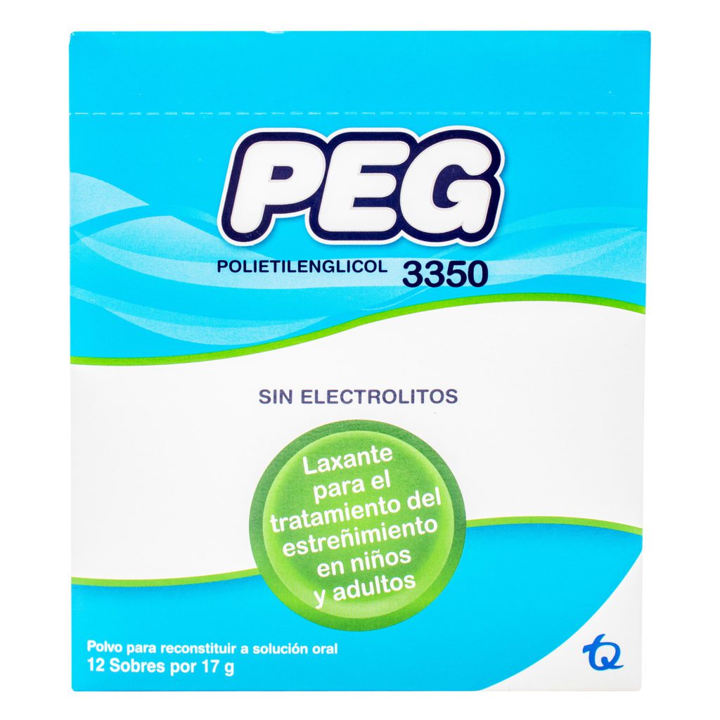 PEG POLIETILENGLICOL 3350 12 SOBRES - Línea Vital Droguería 21105