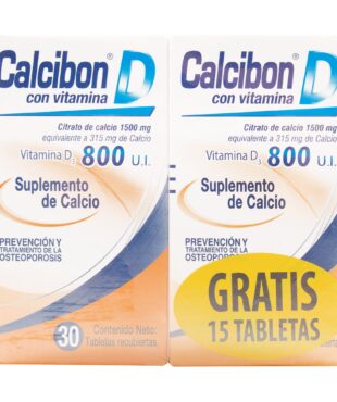 CALCIBON D 800 GR 30 TABLETAS GRATIS 15 TABLETAS