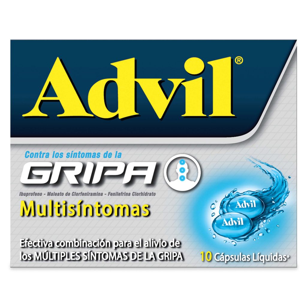 ADVIL GRIPA 10 CAPSULAS MULTISINTOMAS Línea Vital Droguería 105325