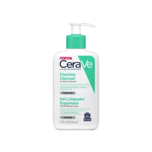 CERAVE GEL LIMPIADOR ESPUMOSO PIEL NORMAL A GRASA 236 ML