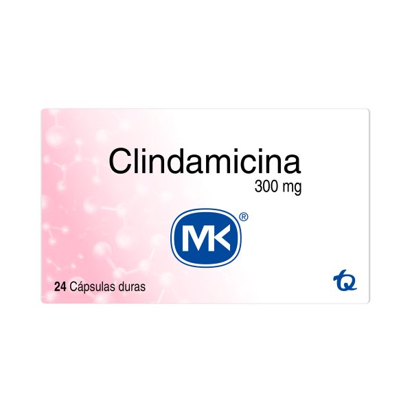 CLINDAMICINA 300 MG  24 CAPSULAS  MK