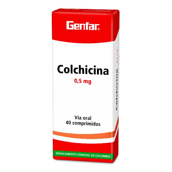COLCHICINA 0.5 MG CAJA 40 COMPRIMIDOS GENFAR