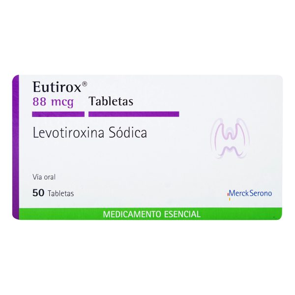 EUTIROX 88 MCG 50 TABLETAS