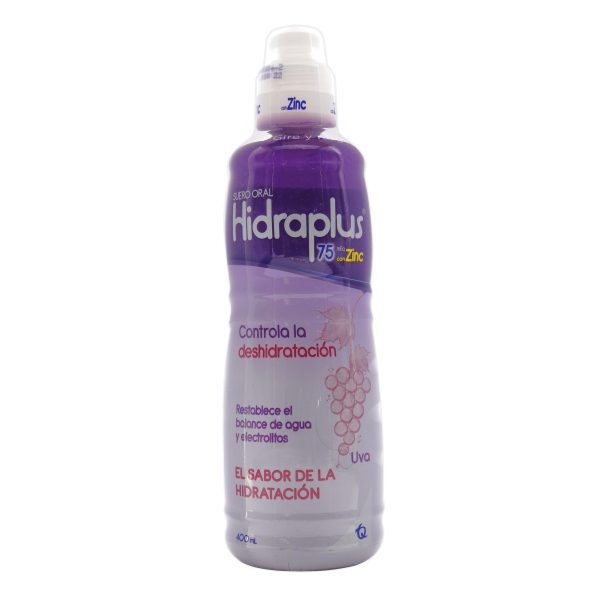 HIDRAPLUS CON ZINC UVA 75 400ML SUERO ORAL