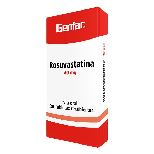 ROSUVASTATINA 40 MG 30 TABLETAS (GENFAR)